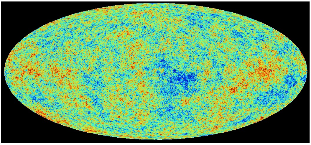 Cosmic microwave background radiation (Planck, ESA)